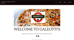 Desktop Screenshot of galeottispizza.com